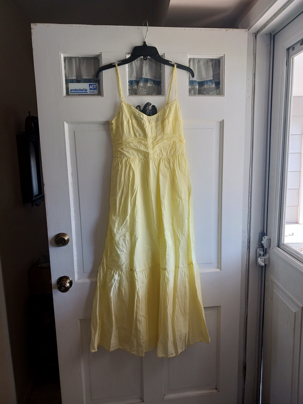 Universal Thread Lemon Yellow Spaghetti Strap Maxi Dress Women's Size XS